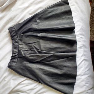 Faux Leather Skirt